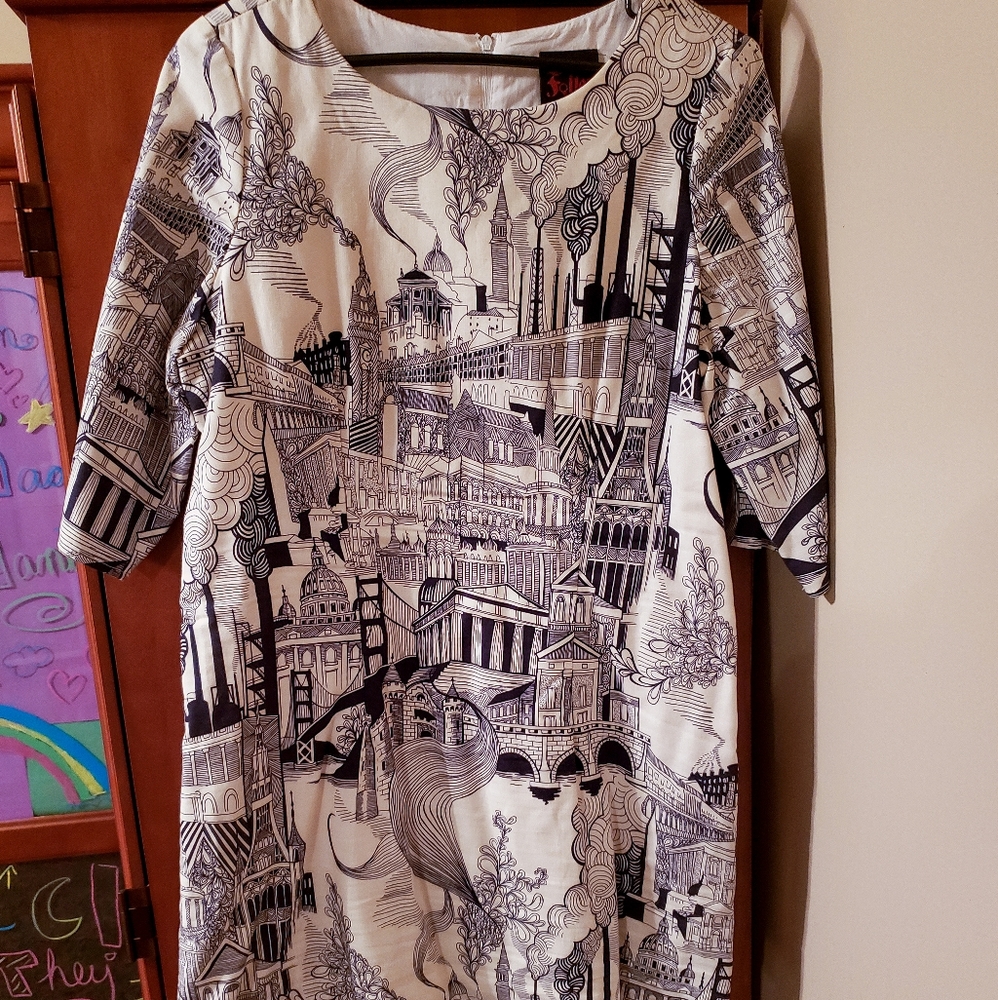 Retrolicious Folter/Modcloth City Skyline dress